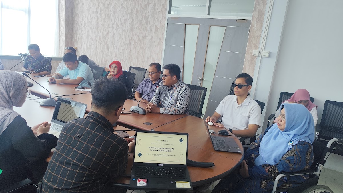 Pertemuan delegasi diplomatik Kedutaan Besar Australia bersama pengurus Forum Disabilitas Kota Samarinda dan PPDI Kaltim